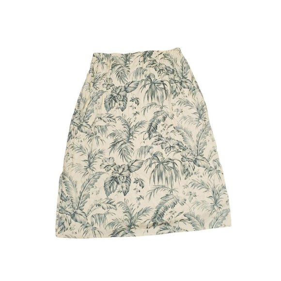 Drapers and Damon's Petites PXL‎ Linen Blind Floral Patter Skirt - Picture 1 of 4